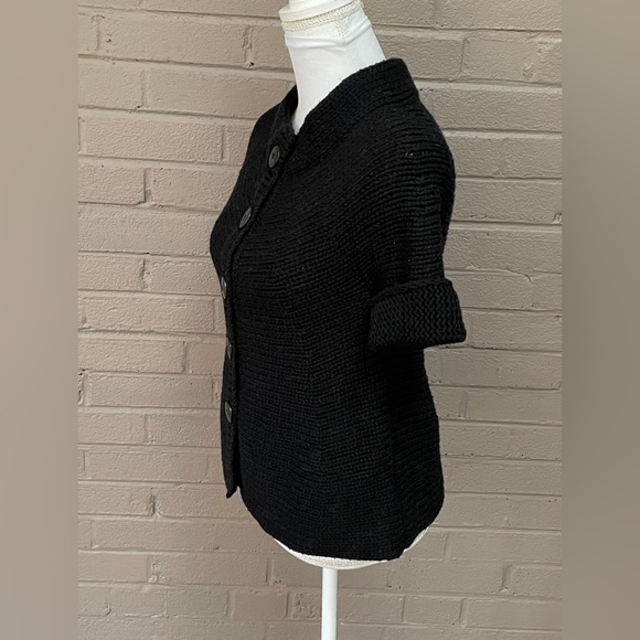 Vince black wool blend cable knit sweater XS - Picture 3 of 12